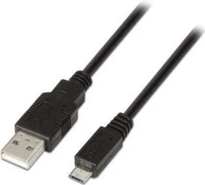 Produktbild von AISENS A101-0029, 3 m, USB A, Micro-USB B, USB 2.0, Schwarz