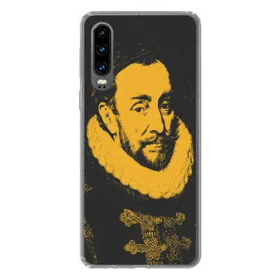 Produktbild von MuchoWow® Handyhülle Schutzhülle Hülle für Huawei P30 Wilhelm von Oranien - Adriaen Thomasz Silikon Softcase Handy Hülle - Kartenbesitzer