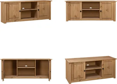 Produktbild von vidaXL TV Schrank 120 x 40 x 50 cm Massivholz Panama Kiefer - TV Schrank - TV Schränke - Fernsehtisch - Fernsehtische