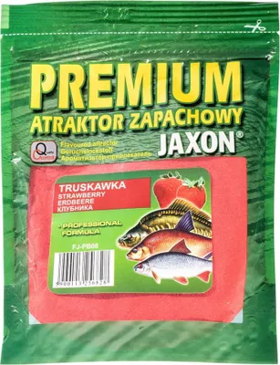 Zdjęcie produktu dla Atraktor Zanętowy Jaxon Truskawka 250g – Intensywny Zapach, Więcej Brań!