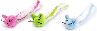 Produktbild von Beeztees Fluffel - Katzenspielzeug - Plüsch - Farblich sortiert - 29x6x4