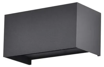 Zdjęcie produktu dla Kinkiet zewnętrzny V-TAC 24W LED Góra Dół IP65 Czarna VT-8125-B-N 4000K 2720lm