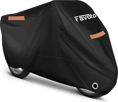 Produktbild von Wasserdichte Motorradabdeckung für Scooter und Moped - 210T Oxford-Gewebe mit UV-Schutz und reflektierendem Streifen