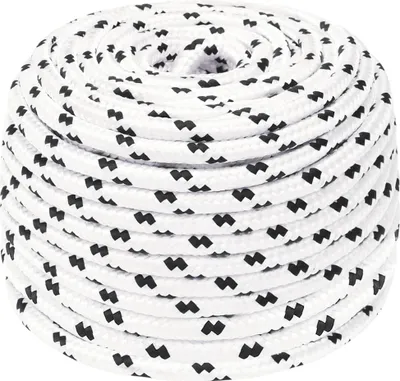 Produktbild von vidaXL Arbeitsseil Weiß 10 mm 100 m Polyester