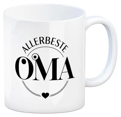 Produktbild von Für die Beste Oma Herz Kaffeebecher für Muttertag