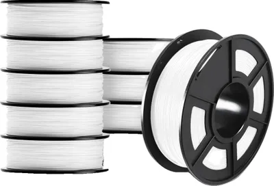 Produktbild von 3D-Filament, Gewicht 10 kg, Drahtdurchmesser 1,75 mm, PETG weiß