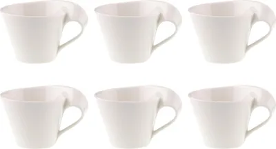 Obrázok produktu pre Villeroy & Boch NewWave Caffè sada 6 šálok na cappuccino 250 ml biely porcelán