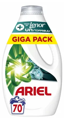 Produktbild von Ariël Liquid – 70sc3.15L – + Lenor Unstoppables Waschmittel