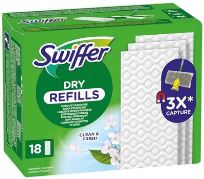 Image de Lingettes Sèches Parfumées Recharge X18 Lingettes Sèches Parfumées Recharge X18 - Swiffer