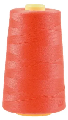 Produktbild von 4572m Qualitäts Overlock-Garn Overlock-Nähgarn Farben 661 bis 700, Farbe:A666 neonkoralle