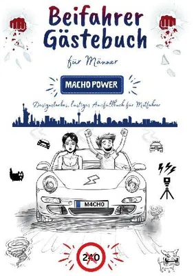 Produktbild von "Macho Power" - Beifahrer Gästebuch für Männer