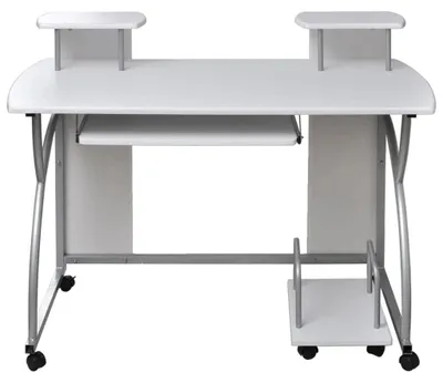 Produktbild von Solidchoice – Computertisch mit ausziehbarer Tastaturablage und Rollen