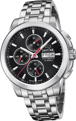 Image de Jaguar en acier inoxydable Montre homme Chronographe élégant de luxe argenté Le Chronographe D2UJ978/4