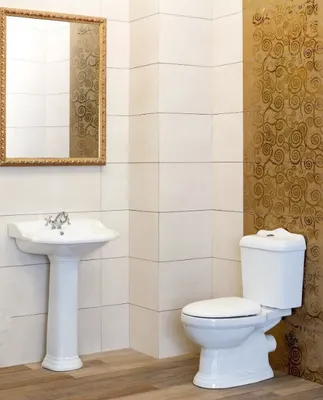 Produktbild von Nostalgie Retro Keramik Toilette+Waschbecken + Säule+Sitz Soft Close RETRO-SET 1