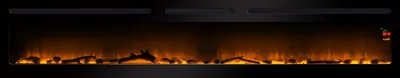 Image de CHEMIN'ARTE - Cheminée électrique Encastrable Elysée Infinity 228 cm Effet Flammes LED, chauffage programmable, Télécommande