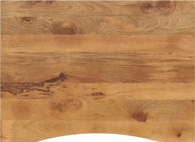 Produktbild von Schreibtischplatte mit Aussparung 100x80x2,5cm Massivholz Mango