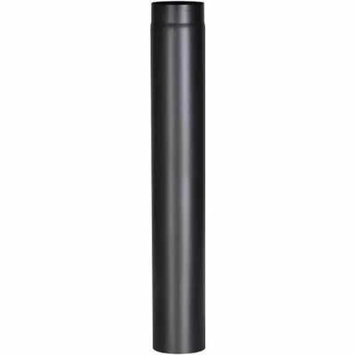 Image de FIREFIX R150/1 Tuyau de poêle 1000 mm, Ø 150 mm, épaisseur de paroi 2 mm, noir (1 pièce)