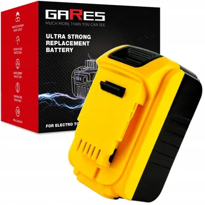Obrázok produktu pre GARES Akumulátor Batéria pre Dewalt DCL050 DCN693 DCD776C2 | 18 V  | Zosilnená séria High-Performance | Vysoký výkon | Gares
