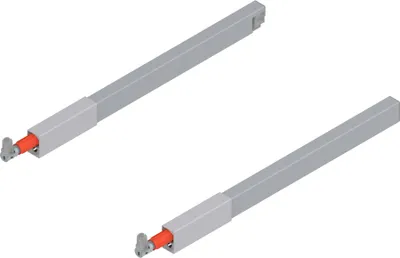Produktbild von BLUM ANTARO Tandembox Längsreling Set, NL 350,  grau