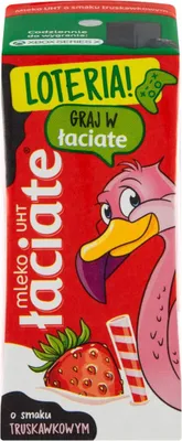 Zdjęcie produktu dla Mleko UHT smakowe truskawkowe Łaciate 200ml