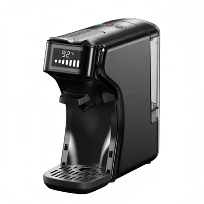 AIORBER 6-in-1 Kapsel Kaffeemaschine, 19 Bar, Heiß- und Kaltfunktion, Nespresso, Kaffeepulver, 7 Wasserlevel, programmierbare Extraktion, Schwarz