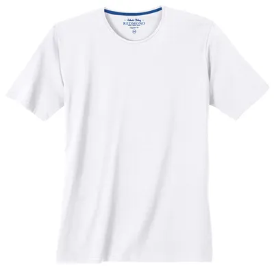Produktbild von Redmond Basic T-Shirt weiß große Größen Rundhals
