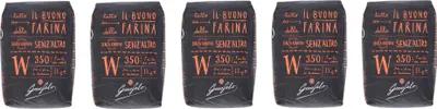 Produktbild von 5x Garofalo Farina di Grano Tenero W 350 Weichweizenmehl Mehl Typ 00 Bis zu 48 Stunden Wachstum 1Kg