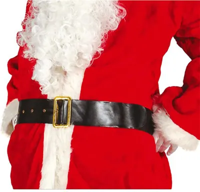 Immagine prodotto di cintura Babbo Natale nera per uomo di circa 120 cm