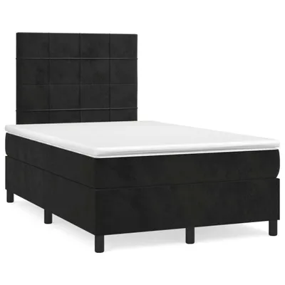 Obrázok produktu pre vidaXL Boxspring posteľ s matracom čierna 120x200 cm Velvet