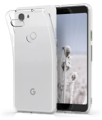 Produktbild von kwmobile Hülle kompatibel mit Google Pixel 3a - Silikon Handyhülle transparent - Handy Case in Transparent