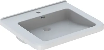 Zdjęcie produktu dla Geberit Waschtisch Renova Comfort unterfhb. m Hahnloch m ÜL 650x550mm weiß