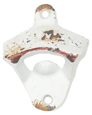 Obrázek produktu pro Otvírák na láhve Clayre & Eef 6x3x8 cm bílý železný