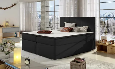 Obrázek produktu pro Boxspringová postel 140x200 BAVARIA - černá 1