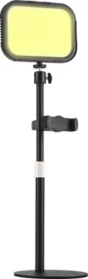 Obrázek produktu pro 1 balení stolního LED světelného panelu pro video, 12 W, videokonferenční světlo pro schůzky Zoom, 3000 K šC 6500 K, fotografické výplňové světlo s nastavitelným světelným stojanem, držák na telefon, dálkové ovládání, napájení USB pro počítač, notebook