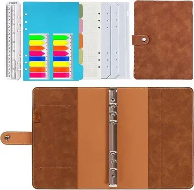 Image de Agenda A5 marron à feuilles mobiles