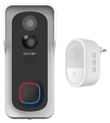 Immagine prodotto di Beafon Visitor 2V - Set di videocitofoni da esterno con adattatore angolare + suoneria per interni