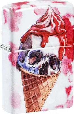 Produktbild von Zippo Benzin-Feuerzeug color 540 Skull Ice, 60007479, unbefüllt