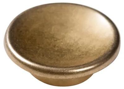 Productafbeelding van Gouden meubelknop van zamak, diameter 60 mm, set van 12 stuks
