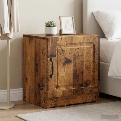 Immagine prodotto di vidaXL Tavolino da notte, 2 pezzi, legno di recupero, 43 x 34,5 x 47 cm, materiale in legno
