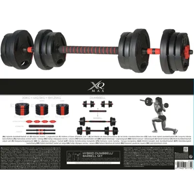 Productafbeelding van XQ Max 20 kg halterset - 3-in-1 - verstelbaar