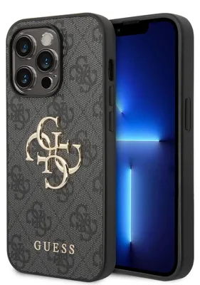 Obrázek produktu pro Guess 4G Big Metal Logo - pouzdro pro iPhone 15 Pro (šedé)