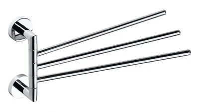 Obrázok produktu pre X-ROUND 3-násobný otočný držiak na uteráky 380 mm, chróm
