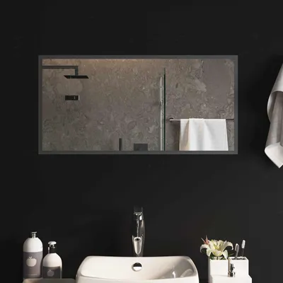 Immagine prodotto di Specchio da bagno a LED, trasparente, 80 x 40 cm, in vetro temperato