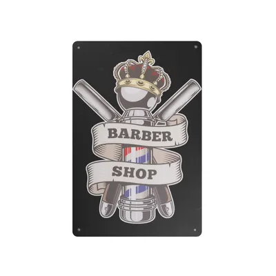 Produktbild von BARBER Dekorativ Tafel B015 aus Aluminiumblech mit Sublimationsverfahren