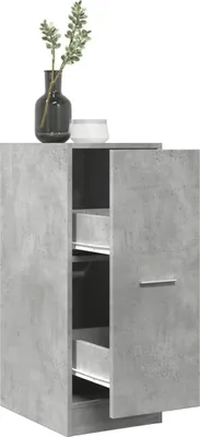 Produktbild von "2026 Promotion" Mehrzweckschrank, Flurschrank Apothekerschrank, Betongrau 30x41x77,5 cm Holzwerkstoff - Kommoden CC31474