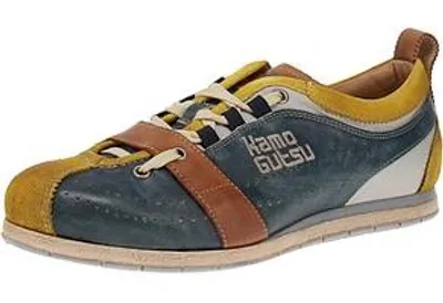 Immagine prodotto di Kamo-Gutsu Tifo-017 - Scarpe da uomo Sneaker - Giallo-Navy