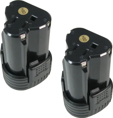 Produktbild von 2x Trade-Shop Werkzeug Li-Ion Akku, 12V / 2000mAh ersetzt WA3503 für Worx WX125 WX382.2 WX382.3 WX540.3