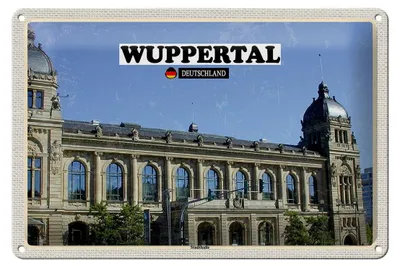 Produktbild von Blechschild Städte Wuppertal Deutschland Stadthalle 30x20cm