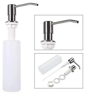 Produktbild von Einbaudispenser aus Edelstahl für Spüle, Seife, Reinigungsmittel, 300ml