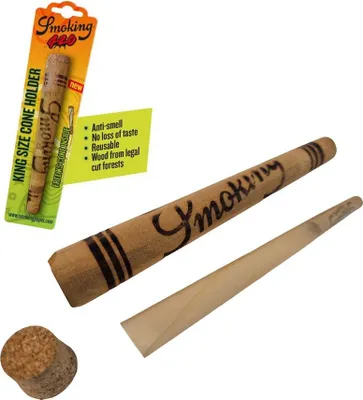 Produktbild von JointPack Jointhülle aus Holz, 12,5 cm, für King-Size-Cones & Joints bis 110 mm, inkl. Cone & Stopfer